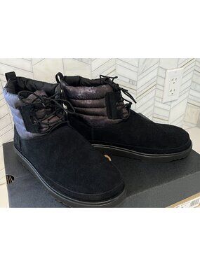 New UGG Classic Mini Lace WEA Smokescreen Black Men's Size 11 1143990 $180
